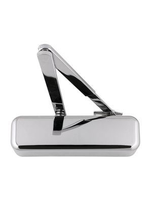 HOPPE Arrone Overhead Door Closer & Matching Arm Power Size 2 to 4 - Polished Stainless Steel