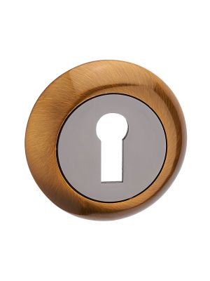 Matching Round Key Hole Escutcheon (Pairs) - Black Nickel/Coffee