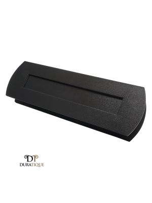 BLU LP400 DuraTique 316 Marine Grade Sleeved Letter Plate - Matt Black (44-60mm)