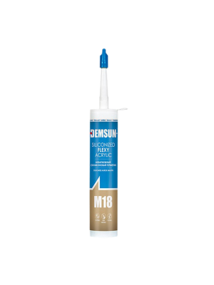 Demsun M18 Siliconized Flexy Acrylic Silicone Sealant - White (310ml) | S1218