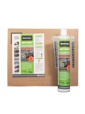 Box of 12 Metolux Metoset Concrete Repair Resin - Sand (480g) | D6063B