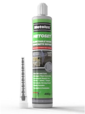 Metolux Metoset Concrete Repair Resin - Grey (480g)