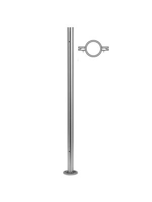 Q-Railing Pre-Drilled Circular Mid Pole