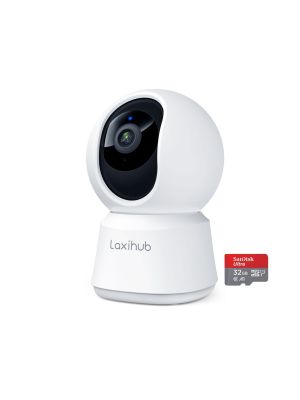 Indoor Wi-Fi 1080p Pan and Tilt Camera with microSD Card