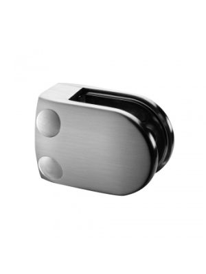 Glass Clamp, Polished, Grade 304, Flat Base, Style MOD 28