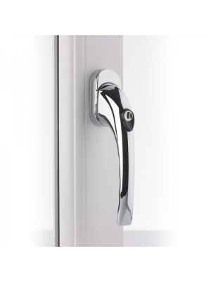 Mila Pro-Linea TBT Locking PIN Window Handle  - Polished Chrome (7 x 43mm)