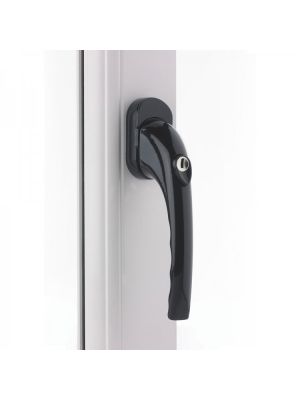Mila Pro-Linea TBT Locking PIN Window Handle  - Black (7 x 43mm)