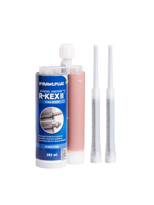 Rawlplug R-KEX II Epoxy Resin with Threaded Rods (385ml) | R8001