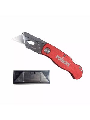Rolson Folding Lock-Back Utility Knife with 10 blades | R8261
