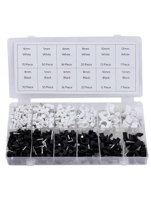 Rolson Cable Clip Assortment (390pcs)