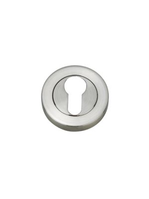 Matching Round Euro Escutcheon (Pairs) - Polished Chrome