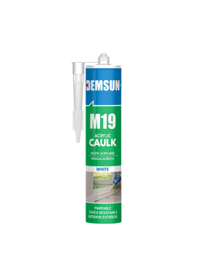 Demsun M19 Acrylic Caulk Sealant - White (310ml) | S1111