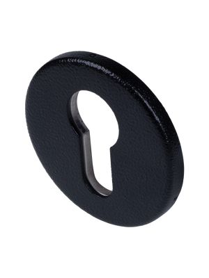 DuraTique Black Antique Slimline Escutcheon, Textured Matt Black Finish