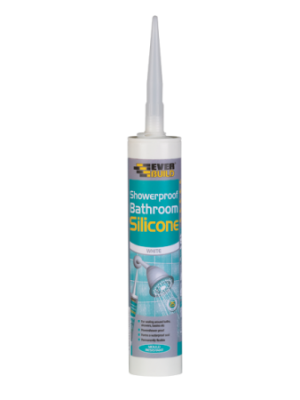 Everbuild Showerproof Bathroom Silicone - White (280ml)