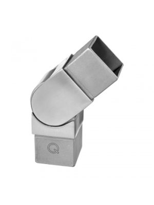 Square Adjustable Angle Tube Connector Flush Fixing
