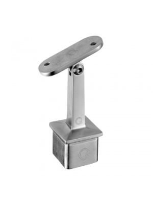 Square Adjustable Handrail Saddle - Flat Support