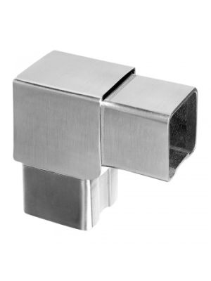 90 Degree Vertical Square Handrail Connector - Grade 304 & 316