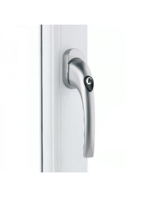 Mila Pro-Linea TBT Locking PIN Window Handle - Satin Silver (7 x 43mm)