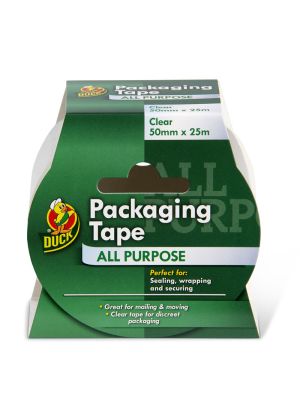 Shurtape Duck Tape All Purpose Packing - Clear (50mm x 25m)