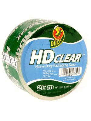 Shurtape Duck Tape Packing Heavy Duty - Clear (50mm x 25m)