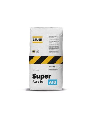 Bauer High Performance Tile Adhesive - Super Acrylic - White 25kg