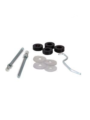 Atlantic T-Bar Pull Handle Back to Back Fixing Kit - Matt Black (25mm)