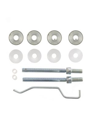 Atlantic T-Bar Pull Handle Back to Back Fixing Kit - Satin Stainless Steel (25mm)
