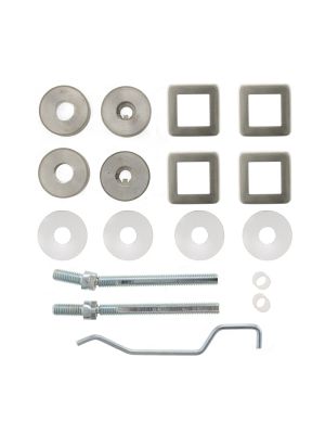 Atlantic Mitred Pull Handle Back to Back Fixing Kit - Satin Stainless Steel (19mm)