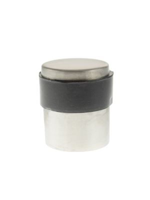 Atlantic Cylinder Contract Floor Mounted Door Stop - Satin Stainless Steel