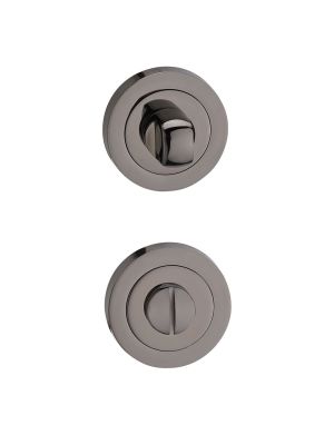 Bathroom Round Thumb Turn - Black Nickel