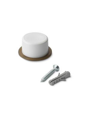 Door Stop with PVC Shock Absorber & Screws | F2151C