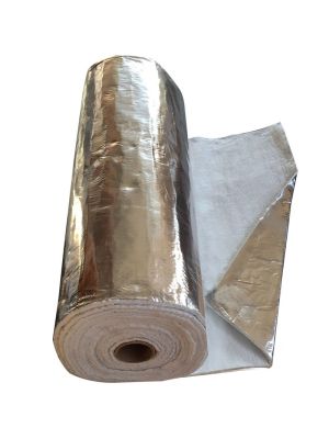 VITCAS Aluminium Coated Insulation - Flue Wrap (1m x 12mm x 10m Roll)