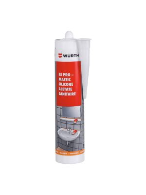 Wurth E5 Pro S Sanitary Silicone Acetate - Transparent (310ml)