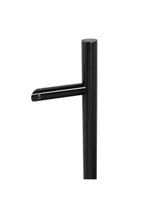 BLU HAB6 Offset Round T Bar Pull Handle - 316 Stainless Steel Matt Black