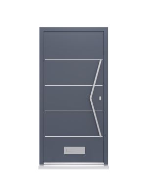 BLU HAB9 316 Marine Grade 'V' Style Pull Handle Back to Back Pair - SSS (1200mm)