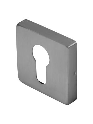 BLU KM056 316 Marine Grade Square Escutcheon - Satin Stainless Steel (53 x 53 x 10mm)