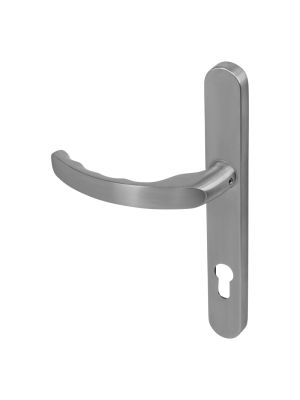 BLU KM130 Ergonomic Lever Door Dual Sprung Handle Set - Satin Stainless Steel (316 Marine Grade)