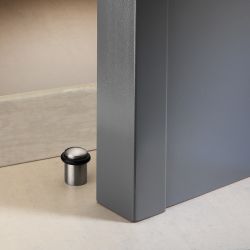 Metallic Door Stop with Rubber O-Ring & Screws