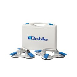 Veribor Triple Cup Glass Sucker Set Of Two with Carry Case (100kg )