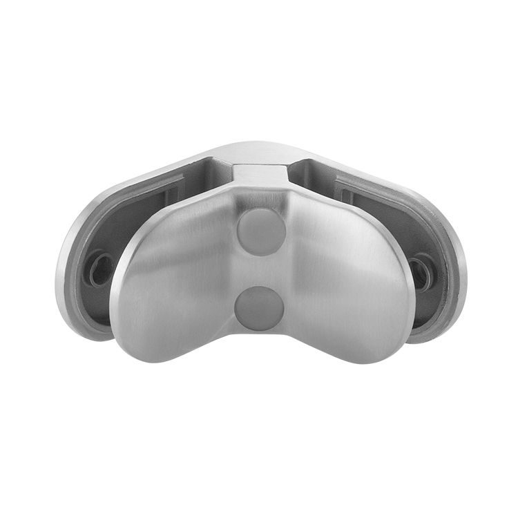 Glass Clamp, 90 Degree, Satin, Grade 304, Style MOD 28