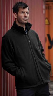 Trojan Mens Glacier Fleece Black S-3XL