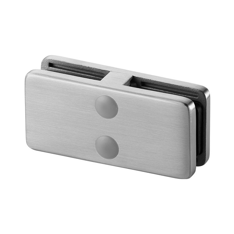 Glass Connector Clamp for 6mm Glass,180 Degree, Square Inline, Mod 42