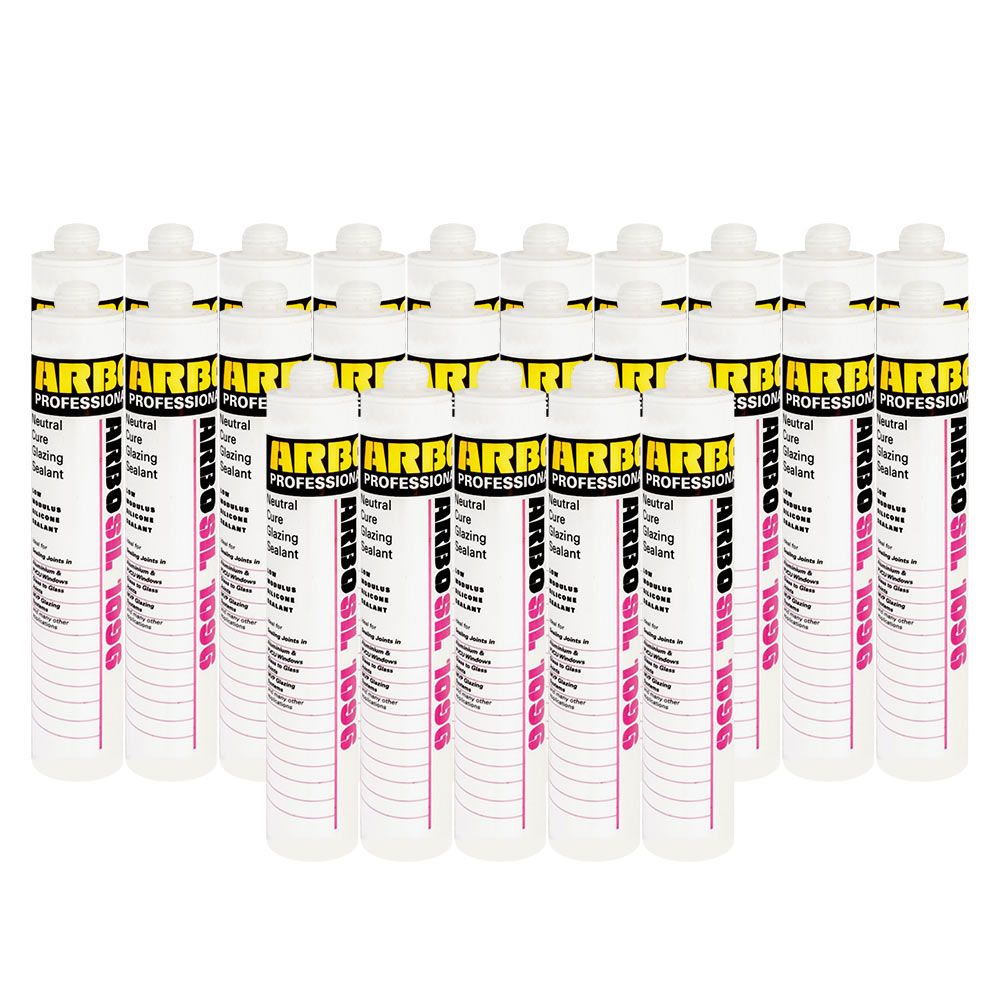 Box Of Arbosil 1096 Professional Silicone Sealant for Window Black