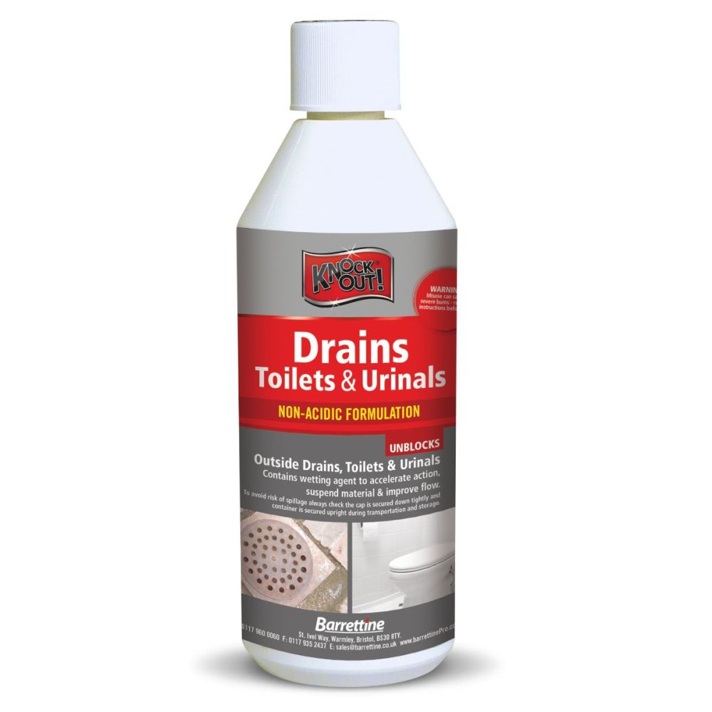 Barretine Knockout Drains, Toilets & Urinals (500ml) Dortech Direct