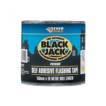 Flashband 10MTR Rolls Lead & Roofing Tape Everbuild Black Jack Flashing Tape 