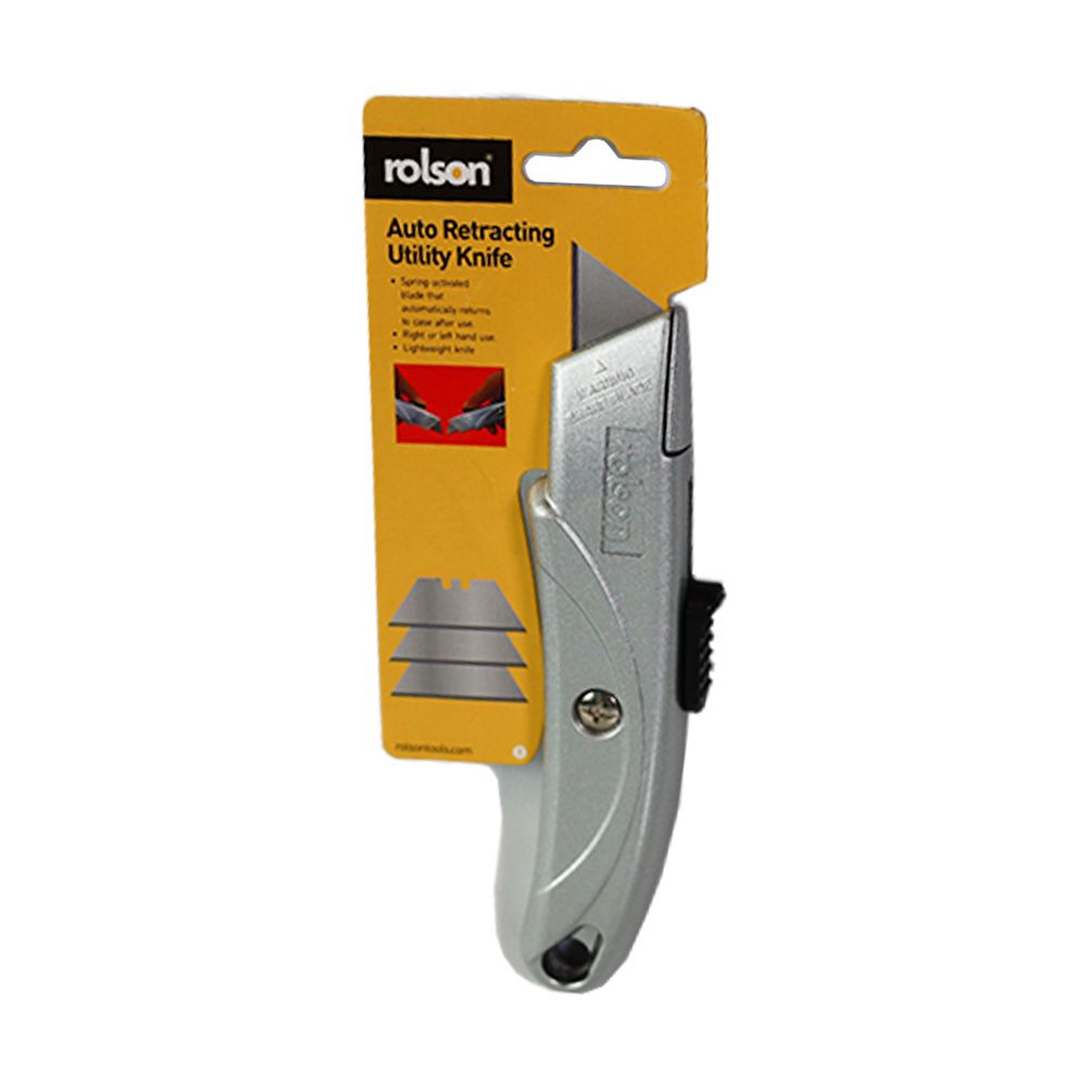 Rolson Self Retracting Utility Knife Dortech Direct