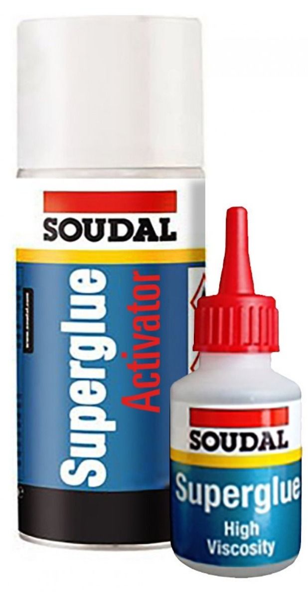 Soudal Mitre Kit 100g Bottle and 400ml Aerosol Dortech Direct