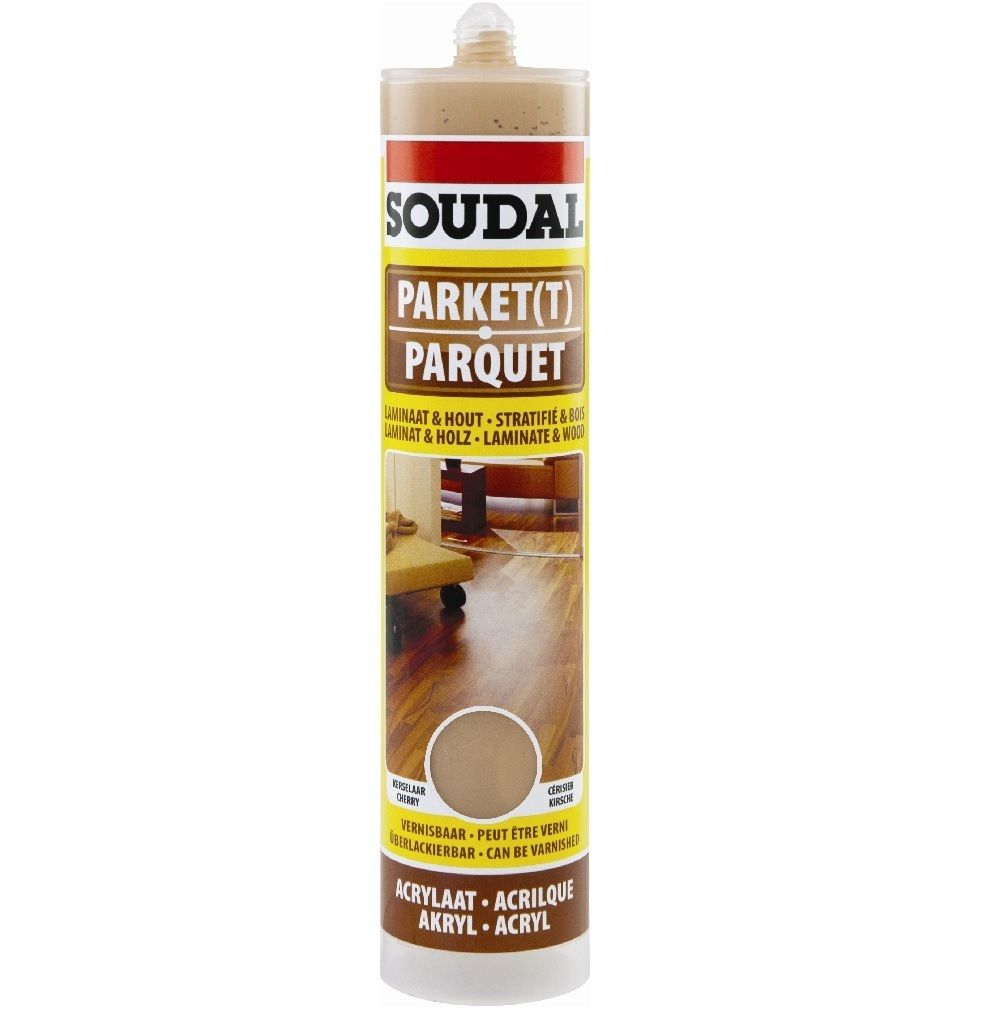 Soudal Parquet and Timber Acrylic Sealant Medium Oak (300ml) D1102