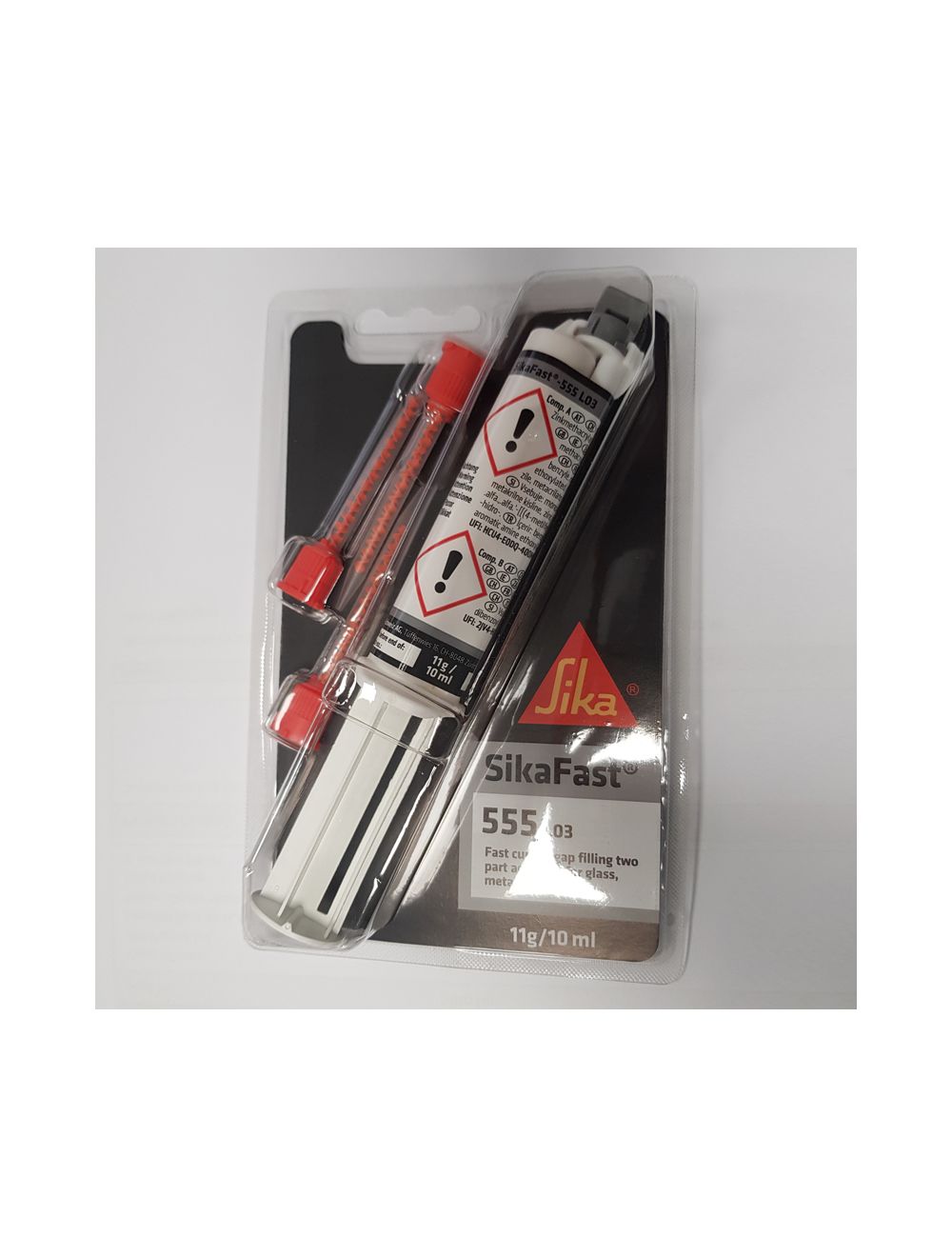 SikaFast 555 L03 NT Two-Part Structural Adhesive (11g/10ml) | D9160