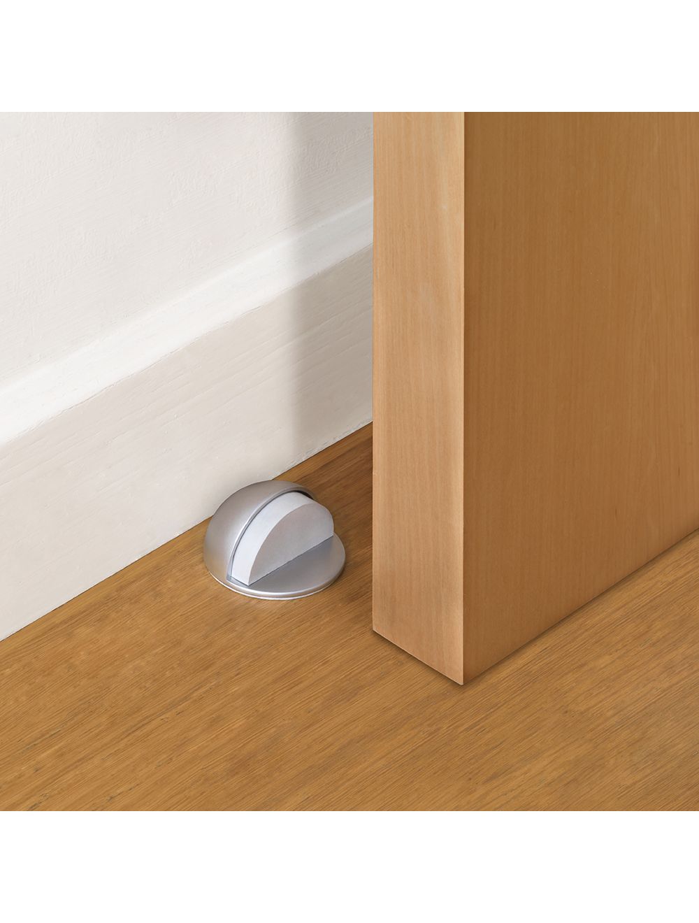Adhesive Metallic Door Stop